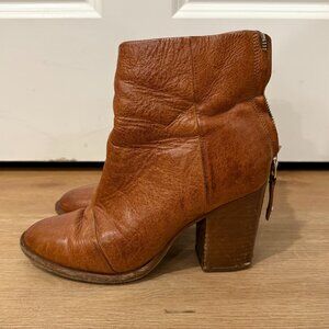 Rag & Bone Leather Ankle Boots – Brown, Size 37